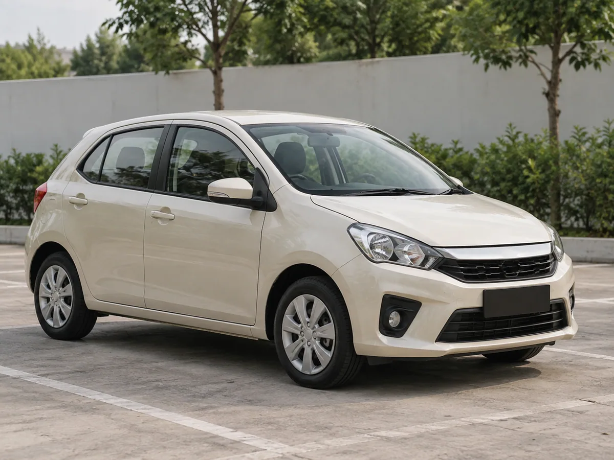 Pandangan keseluruhan sebuah kereta hatchback